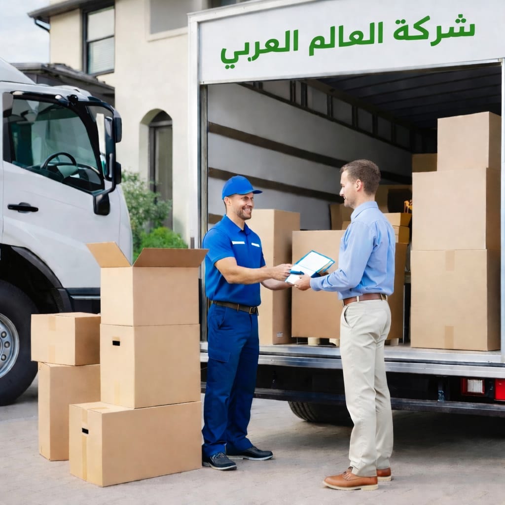 شركة العالم العربي من أفضل شركات نقل اثاث بالرحاب بفريق محترف وسيارات مجهزة